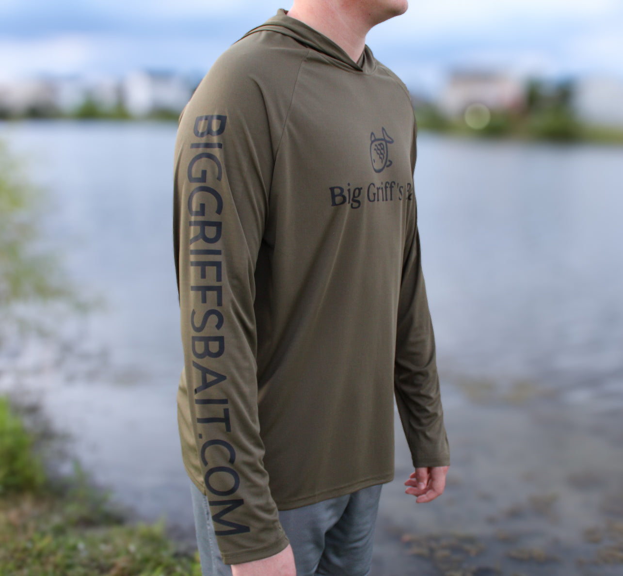 Army green long sleeve with hood