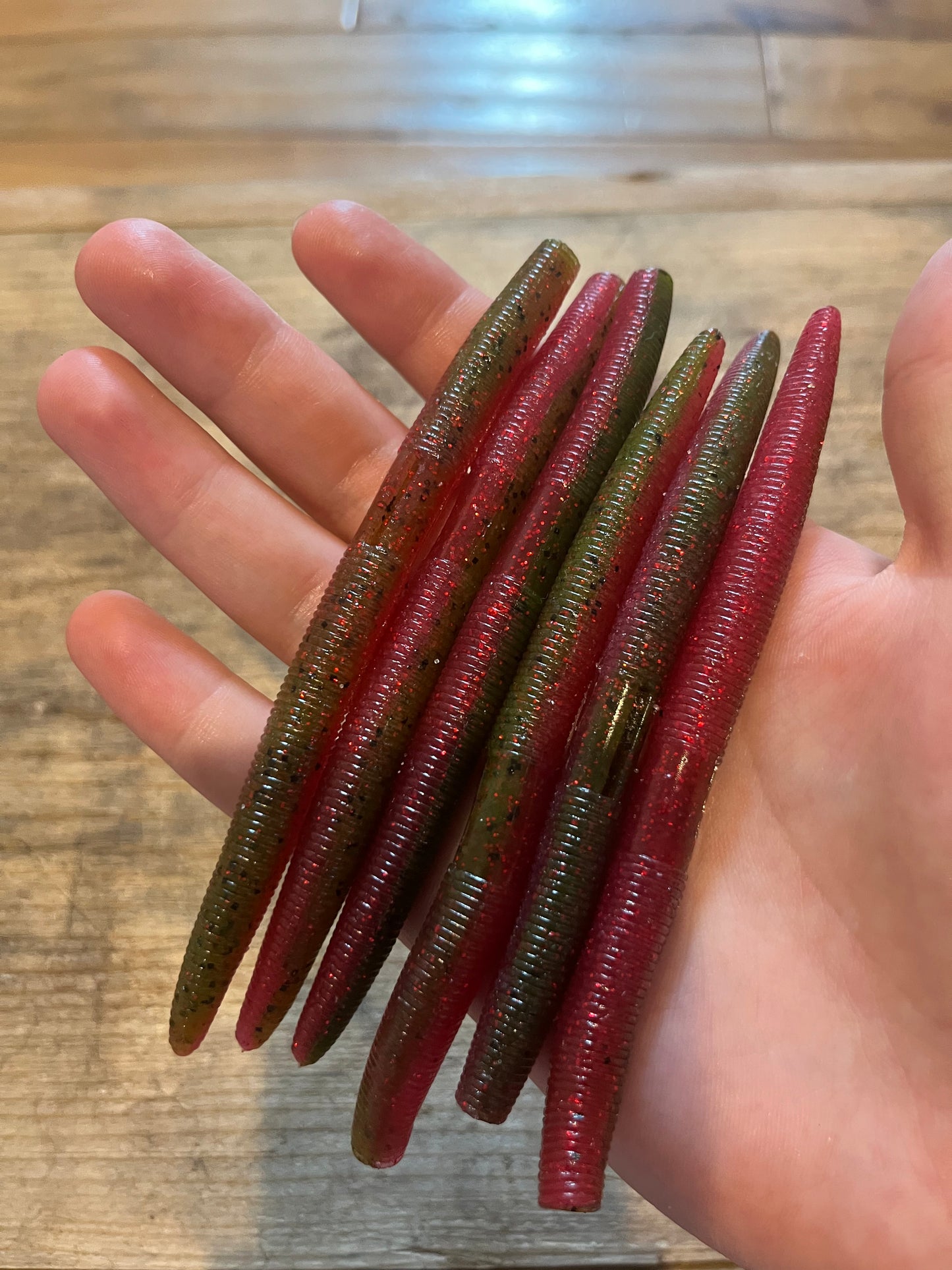Big Griff’s bait. Stick bait watermelon 5in 6 pack