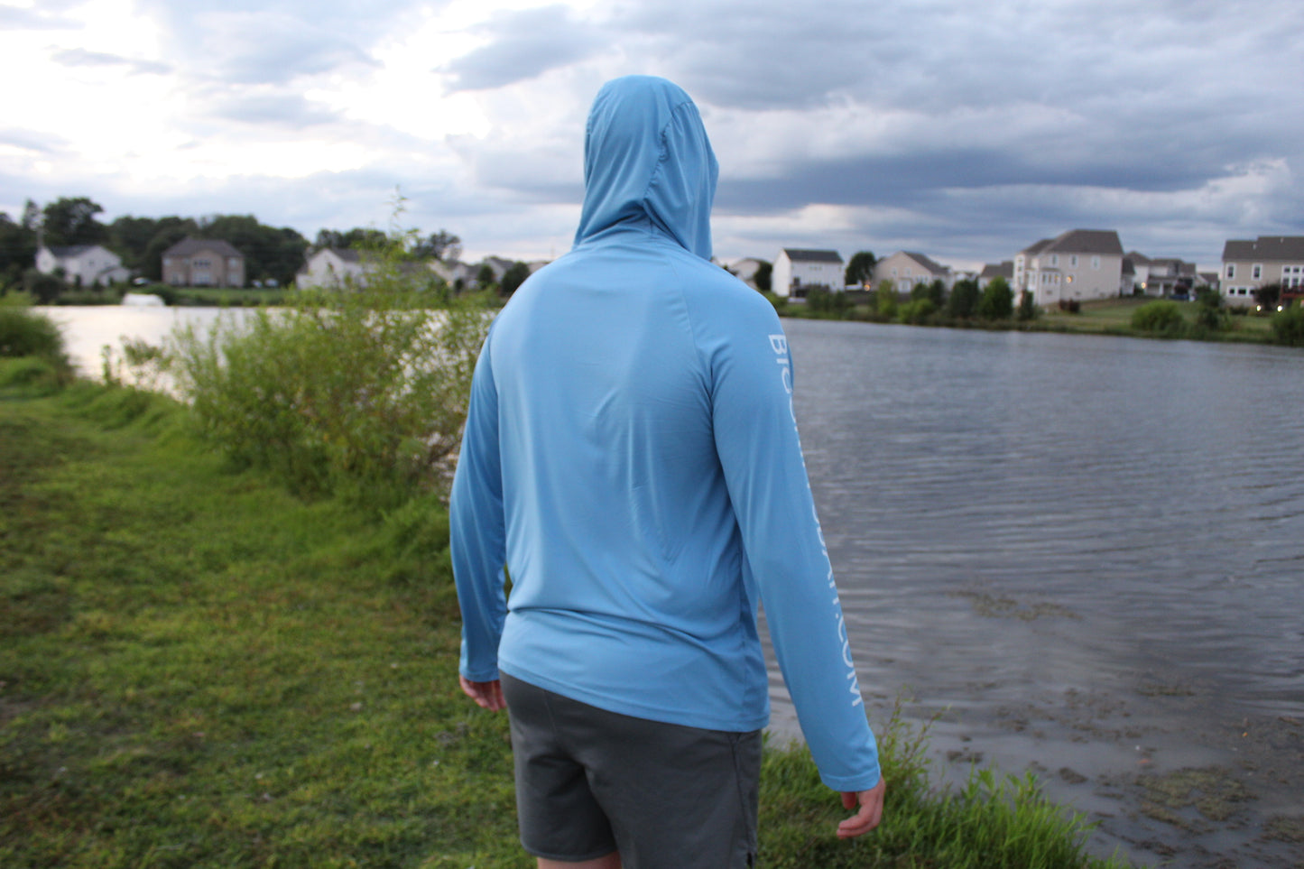Baby blue long sleeve with hood