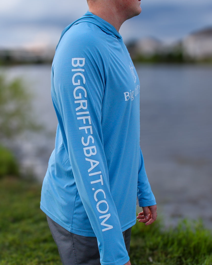 Baby blue long sleeve with hood