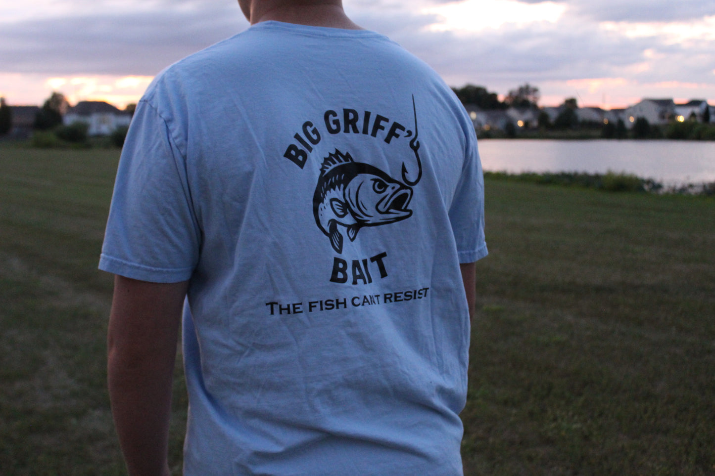 Baby blue Short sleeve T-shirt