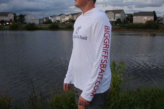 American white long sleeve with hoodie