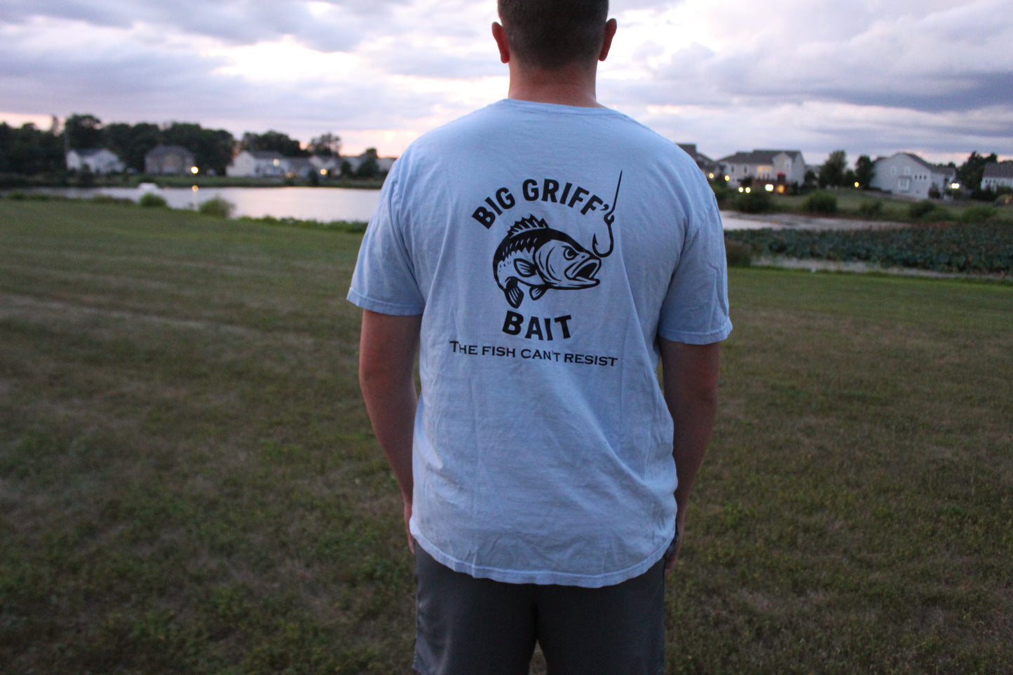 Baby blue Short sleeve T-shirt