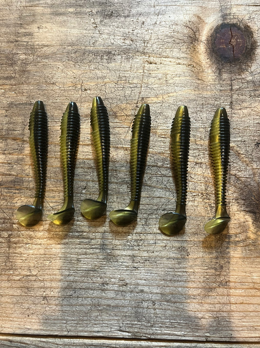 Big Griff’s bait. (3inch) 6 pack golden dragon