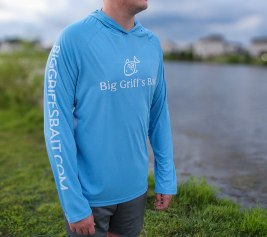 Baby blue long sleeve with hood